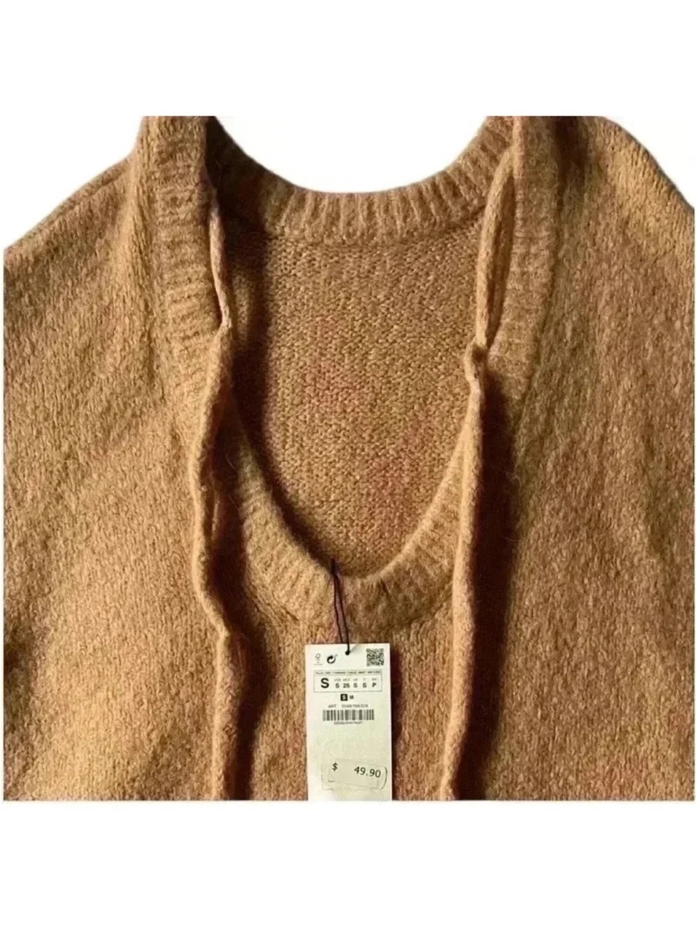 Zara
Zara Oversized Sweater Dress Soft Alpaca Blend Deep V-Neck Ribbed
Hem Cuffs - Picture 3 of 9